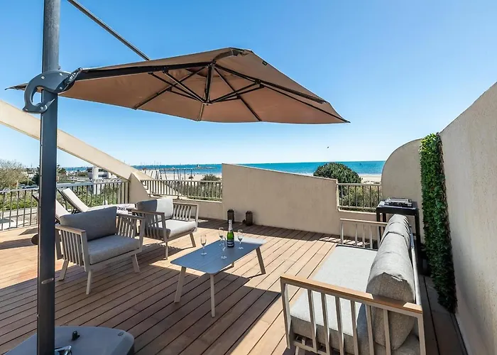 Apartamento Terrasse Xxl - Front De Mer - Parking - Ambiance Plage La Grande-Motte